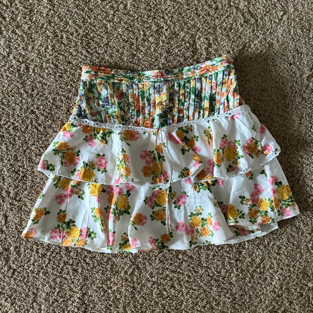 Love Shack Fancy Mini Floral Skirt !!!